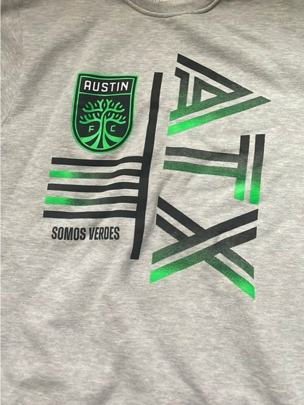 Kids Grey Tee with Green Logo - Somos Verdes